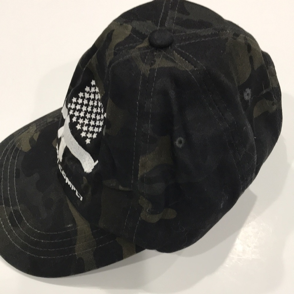 I will not comply Rifle Weapon Cap Hat Mens. Black, tan (Camouflage) - Picture 5 of 7